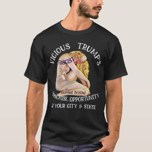 T-shirt Franchise de bordel Trump agréée assurée gros $