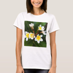 T-shirt Frangipani Blossom Cluster Style Artistique