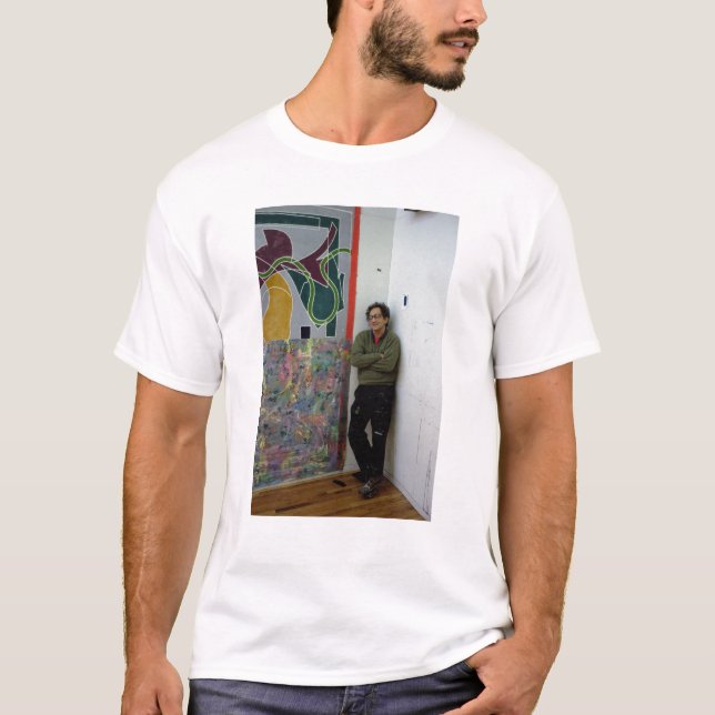 T-shirt Frank Stella près d'un à lui travaille (Devant)