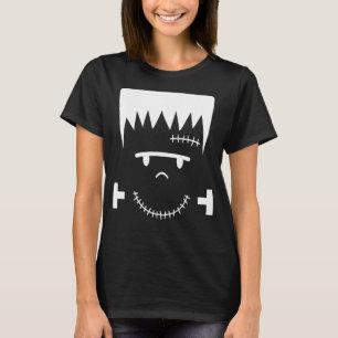 T-shirt Frankenstein Face drôle Costume d'Halloween