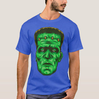 T-shirt Frankenstein visage zombie cadeau pour costume amo