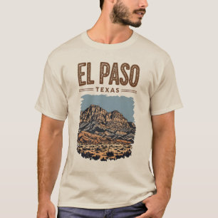 T-shirt Franklin Mountains Graphic El Paso Texas