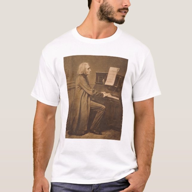T-shirt Franz Liszt au piano (Devant)