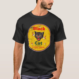 T-shirt Frappe de chat noir