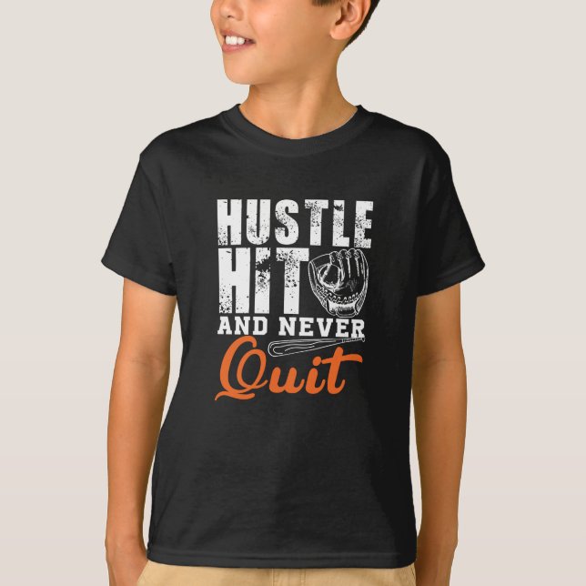 T-shirt Frappe Et Ne Cesse Jamais (Devant)