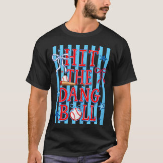 T-shirt Frappe la satanée balle Baseball jour de match