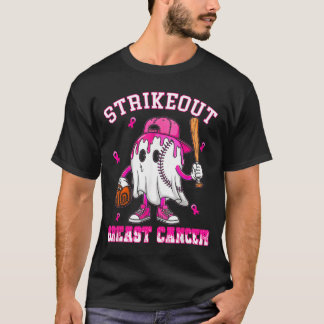T-shirt Frapper le cancer du sein Baseball Lutte Sensibili