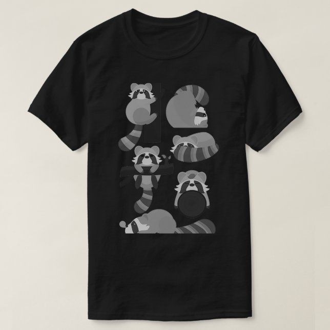 T-shirt Frapper le Raccoon (Design devant)