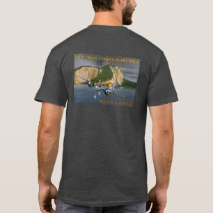 T-shirt Frappes éclair dans la zone P-38 Avion de combat