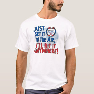T-shirt Frappez-le n'importe où volleyball par des studios