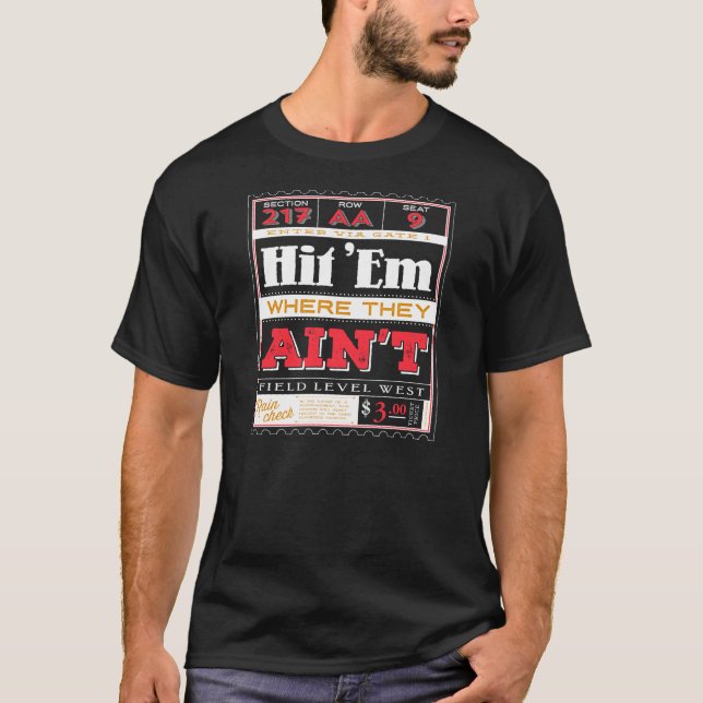 T-shirt Frappez-les où ils ne sont pas (Devant)