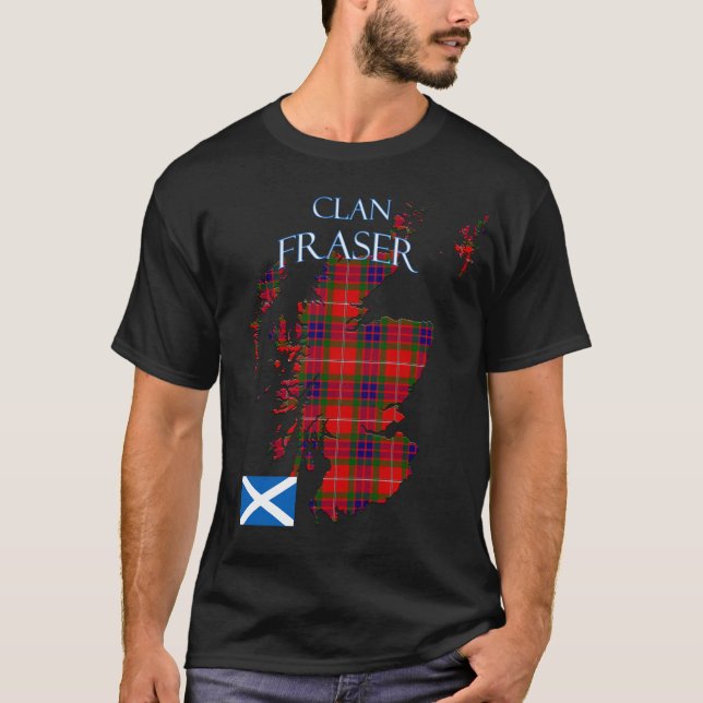 T-shirt Fraser Scottish Clan Tartan Scotland (Devant)