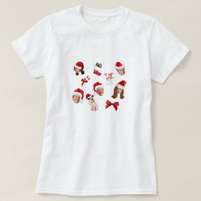 T-shirt frasier christmas pattern (Design devant)