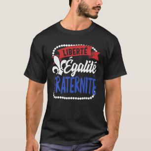 T-shirt Fraternité pour l'égalité de liberté Fête du Basti