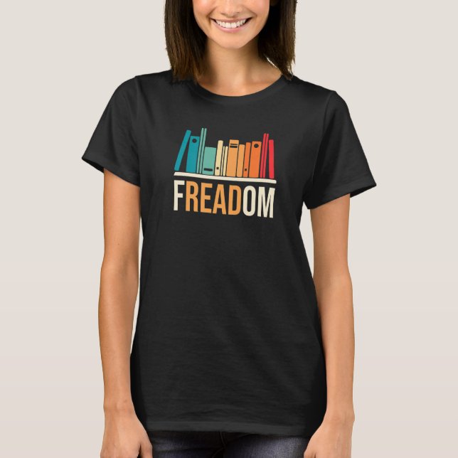 T-shirt Freadom Anti Ban Books Freedom To Read Book  Readi (Devant)