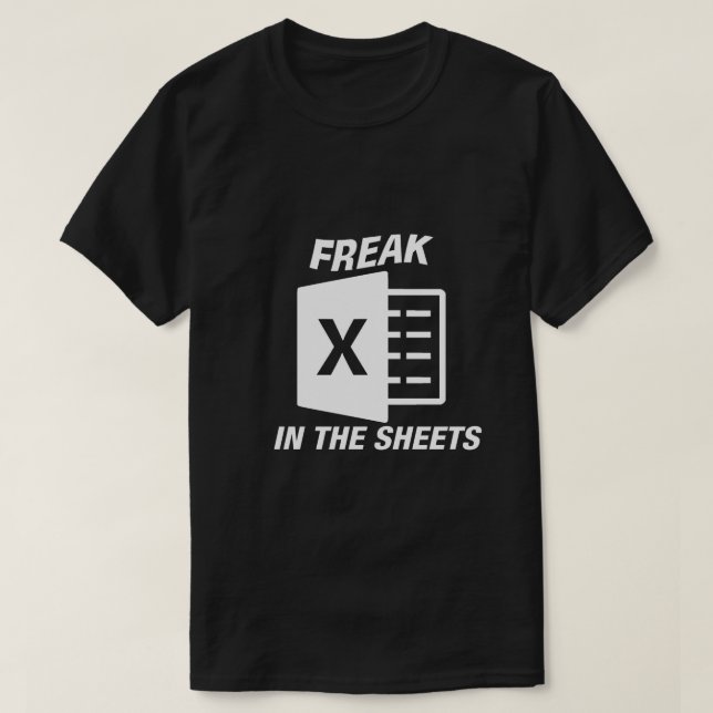 T-shirt Freak Dans Les Feuilles Excel (Design devant)