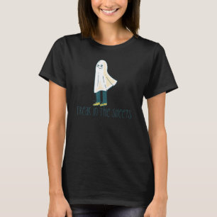 T-shirt FREAK IN THE SHEETS Ghost Costume Halloween Mème