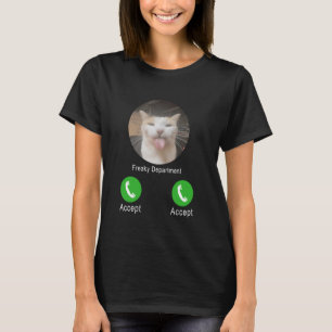 T-shirt Freaky Département Funny Chat Mème Tee