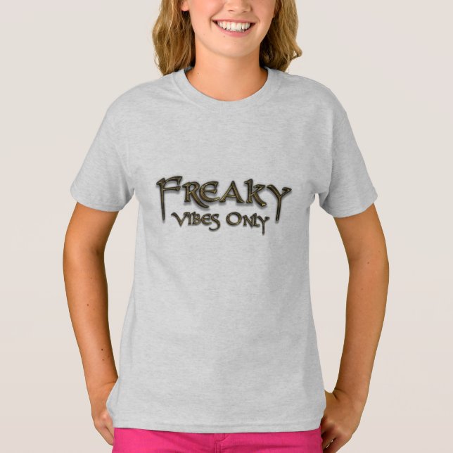 T-shirt "Freaky Vibes Only"-dgn1 by Maaya Prints, Kids' (Devant)