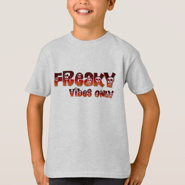 T-shirt "Freaky Vibes Only"-dgn4 by Maaya Prints, Kids' (Devant)