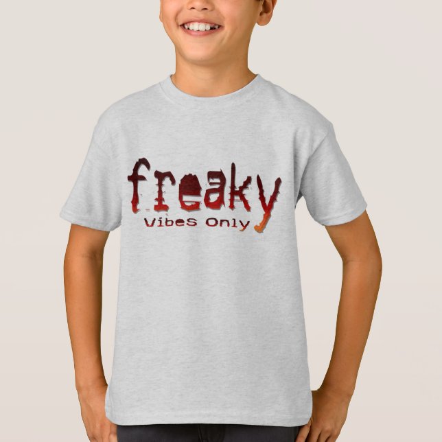 T-shirt "Freaky Vibes Only"-dgn5 by Maaya Prints, Kids' (Devant)