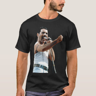T-shirt Freddie Mercury Of Rock Group Queen At Live Aid 19