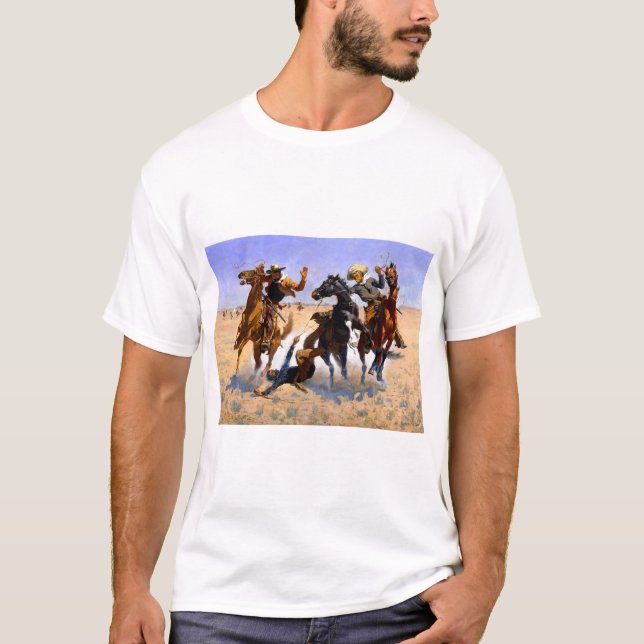 T-shirt Frederic Remington Aiding a Comrade (Devant)