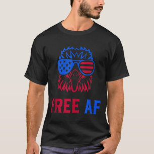 T-shirt FREE AF USA Drapeau américain Aigle patriotique 4 