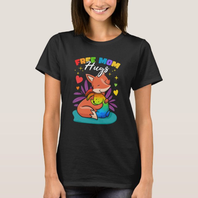 T-shirt Free Mom Hugs (Devant)