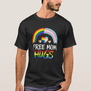 T-shirt Free Mom Hugs Fiers Maman Lgbt Drapeau Gay Lesbian