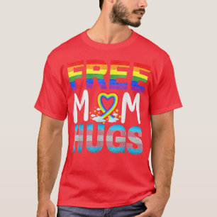 T-shirt Free Mom Hugs Gay Heart LGBT Pride Mois pour les h