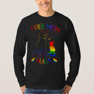 T-shirt Free Mom Hugs Lgbt Cat Gay pride Rainbow