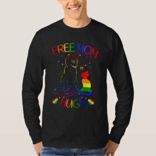T-shirt Free Mom Hugs Lgbt Cat Gay pride Rainbow 1