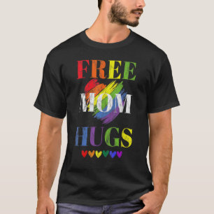 T-shirt Free Mom Hugs Lgbtq Heart Lesbian Gay pride Mère