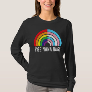 T-shirt Free Nana Hugs Rainbow Transgender Drapeau Lgbtq G
