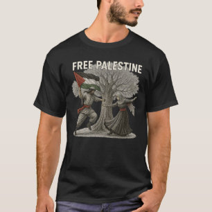 T-Shirt Free Palestine – Racines de la Liberté