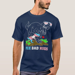 T-shirt Free Papa Hugs Dinosaur Rex Daddy Trans Soutien LG