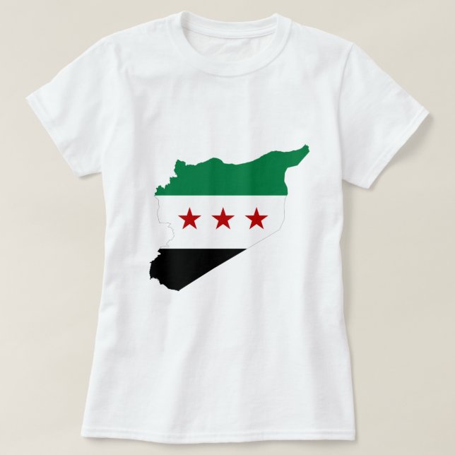 t shirt - free syria map  (Design Front)