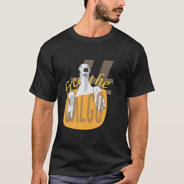 T-shirt #free the galgo (Devant)