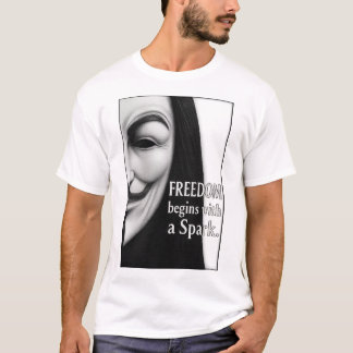 T-shirt Freedom Begins With a Spark