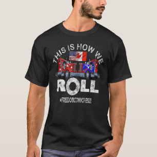 T-shirt Freedom Convoy 2022 À L'Appui Du Mandat Des Camion