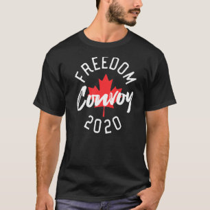 T-shirt Freedom Convoy 2022 Canadian Maple Truckers Mandat