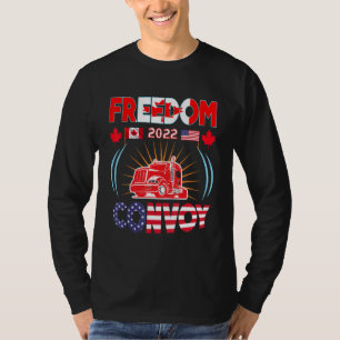 T-shirt Freedom Convoy 2022 Pour Les Camions Américain Et