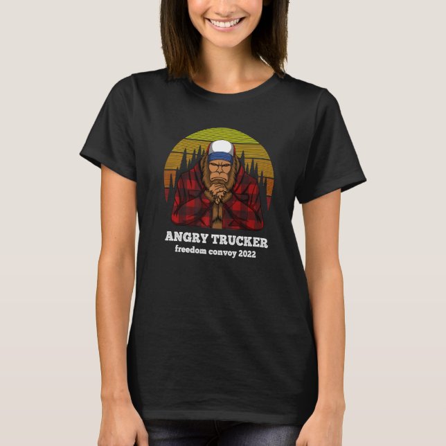 T-shirt Freedom Convoy 2022 Trucker Tee - shirts (Devant)