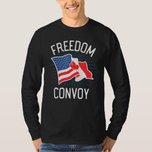 T-shirt Freedom Convoy 2022 Truckers Usa America Canada Fl
