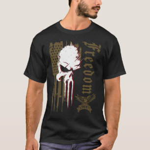 T-shirt Freedom Over Fear Pro Gun USA Flag 2e amendement