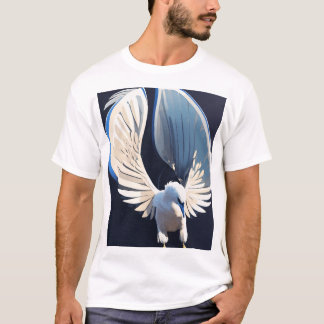 T-shirt Freedom Rising Dove Tattoo | Black & White 