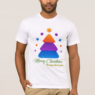 T-shirt Freefit Joyeux Noël Arbre Bella+Canvas Tee