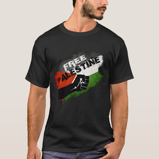 T-shirt #freegaza libre de #freepalestine de la Palestine (Devant)