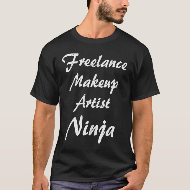 T-shirt Freelance Makeup Artist  Occupation Work (Devant)